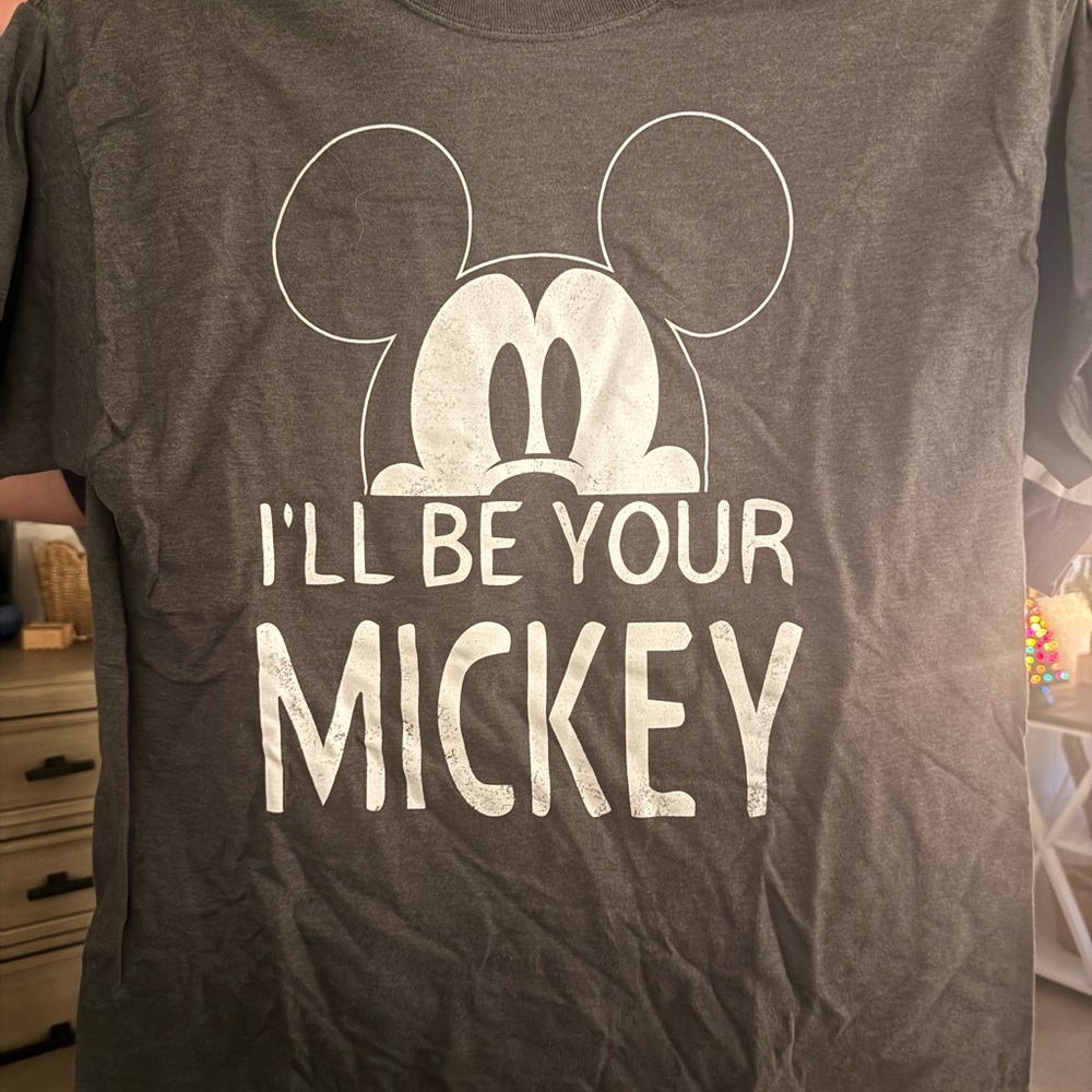 Disney Gray I'll Be Your Mickey Tee